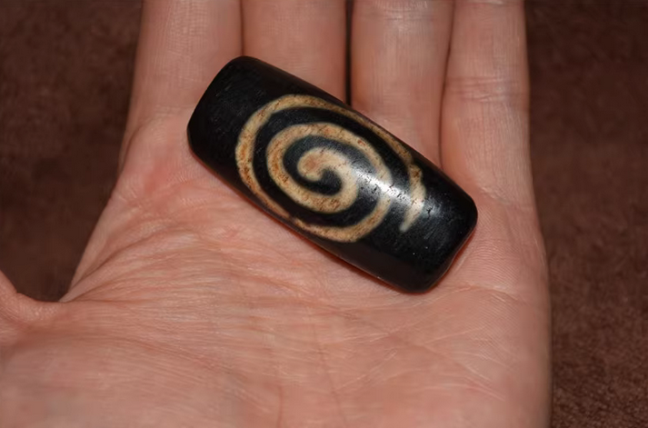 Real Tibetan Old Ancient Special Motif Dzi Bead Amulet Pendant Himalaya Agate Genuine Pure Gzi Antique Talisman Bracelet