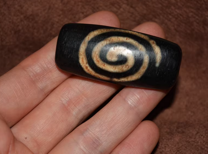 Real Tibetan Old Ancient Special Motif Dzi Bead Amulet Pendant Himalaya Agate Genuine Pure Gzi Antique Talisman Bracelet