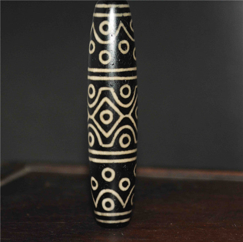 Real Tibetan Old Ancient Thirty Six Eyes Dzi Bead Amulet Himalayan Pendant Pure Gzi Genuine Old Antique Agate Talisman