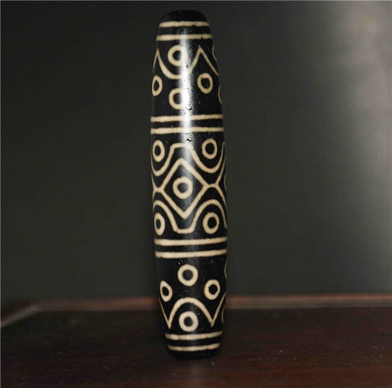 Real Tibetan Old Ancient Thirty Six Eyes Dzi Bead Amulet Himalayan Pendant Pure Gzi Genuine Old Antique Agate Talisman