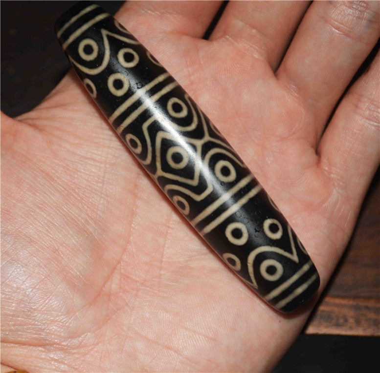 Real Tibetan Old Ancient Thirty Six Eyes Dzi Bead Amulet Himalayan Pendant Pure Gzi Genuine Old Antique Agate Talisman