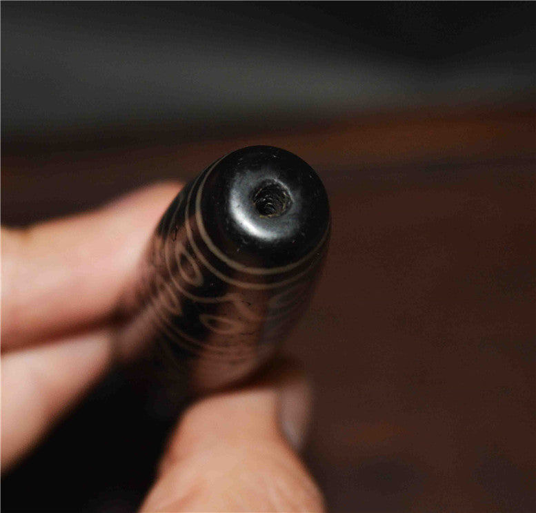 Real Tibetan Old Ancient Thirty Six Eyes Dzi Bead Amulet Himalayan Pendant Pure Gzi Genuine Old Antique Agate Talisman