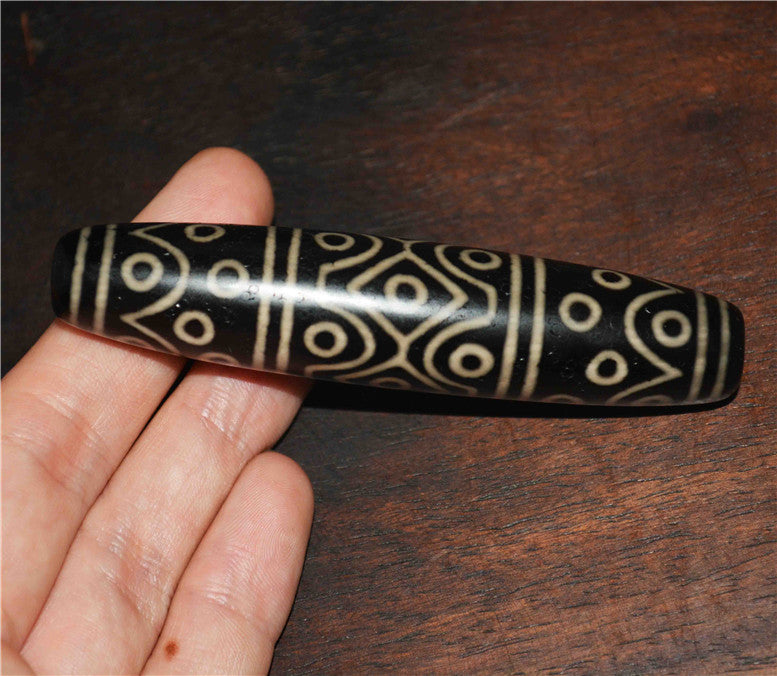 Real Tibetan Old Ancient Thirty Six Eyes Dzi Bead Amulet Himalayan Pendant Pure Gzi Genuine Old Antique Agate Talisman