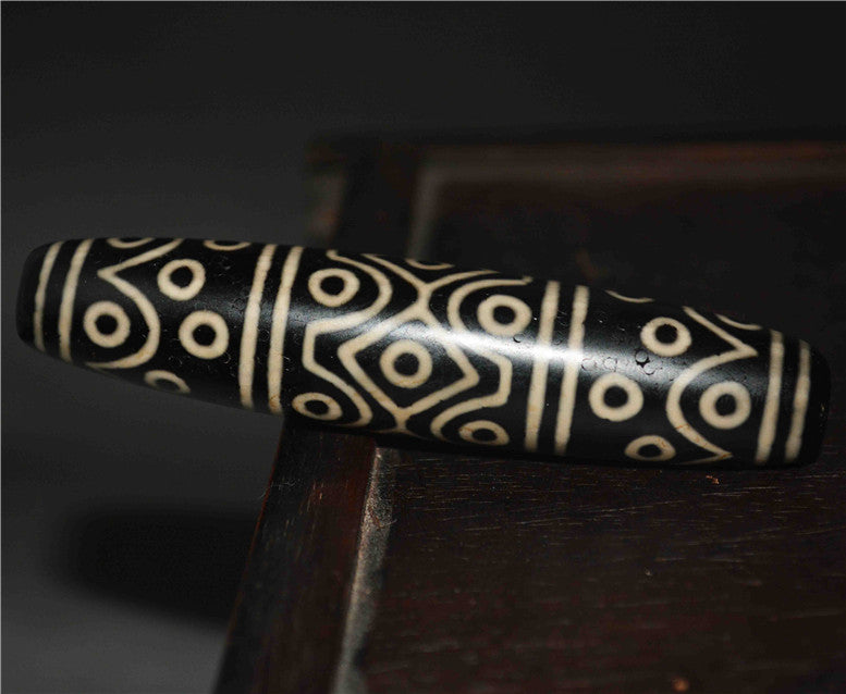 Real Tibetan Old Ancient Thirty Six Eyes Dzi Bead Amulet Himalayan Pendant Pure Gzi Genuine Old Antique Agate Talisman