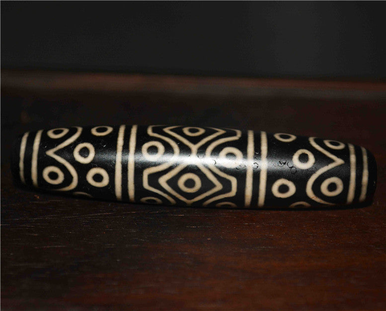 Real Tibetan Old Ancient Thirty Six Eyes Dzi Bead Amulet Himalayan Pendant Pure Gzi Genuine Old Antique Agate Talisman
