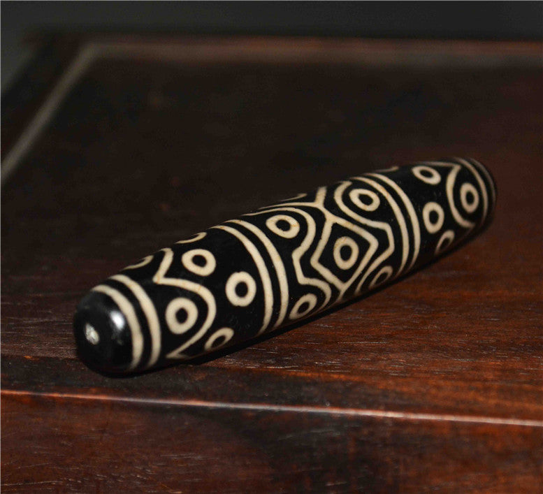 Real Tibetan Old Ancient Thirty Six Eyes Dzi Bead Amulet Himalayan Pendant Pure Gzi Genuine Old Antique Agate Talisman