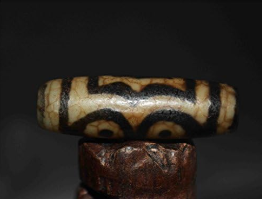 Real Tibetan Old Ancient Three Eyes Dzi Bead Amulet Pendant Himalaya Agate Genuine Pure 3 Eyed Gzi Antique Talisman Bracelet