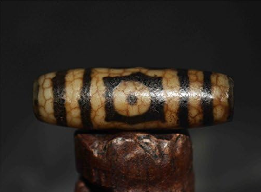 Real Tibetan Old Ancient Three Eyes Dzi Bead Amulet Pendant Himalaya Agate Genuine Pure 3 Eyed Gzi Antique Talisman Bracelet