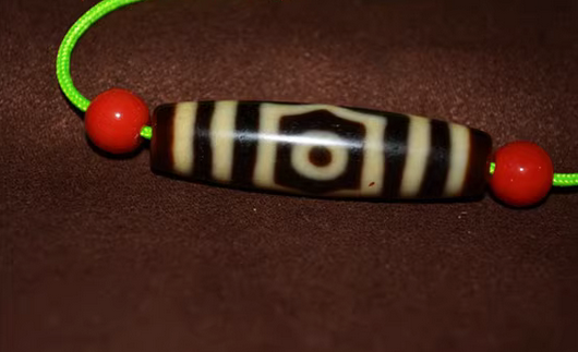 Real Tibetan Old Ancient Three Eyes Dzi Bead Amulet Pendant Himalayan Agate Genuine 3 Eyed Gzi Antique Talisman Bracelet