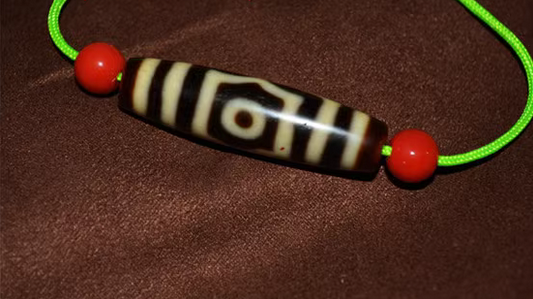 Real Tibetan Old Ancient Three Eyes Dzi Bead Amulet Pendant Himalayan Agate Genuine 3 Eyed Gzi Antique Talisman Bracelet