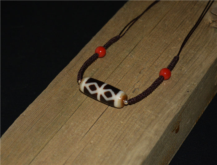 Real Tibetan Old Ancient Vajra Dorje Dzi Bead Pendant Amulet Himalayas Genuine Agate Nepal Phurba Pure Gzi Talisman Bracelet