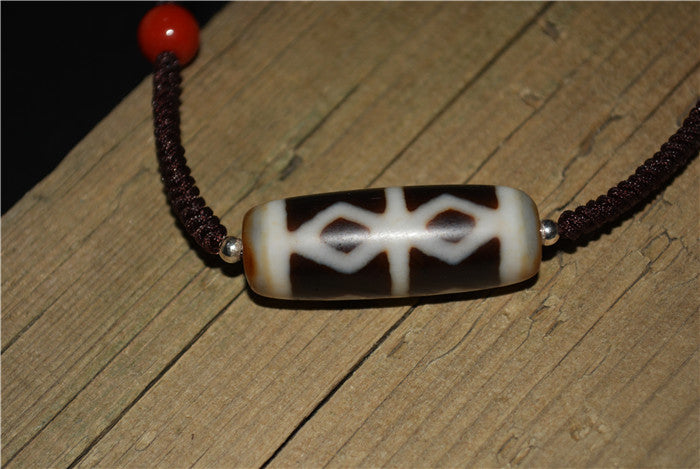 Real Tibetan Old Ancient Vajra Dorje Dzi Bead Pendant Amulet Himalayas Genuine Agate Nepal Phurba Pure Gzi Talisman Bracelet