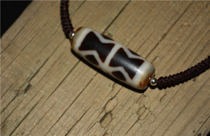 Real Tibetan Old Ancient Vajra Dorje Dzi Bead Pendant Amulet Himalayas Genuine Agate Nepal Phurba Pure Gzi Talisman Bracelet