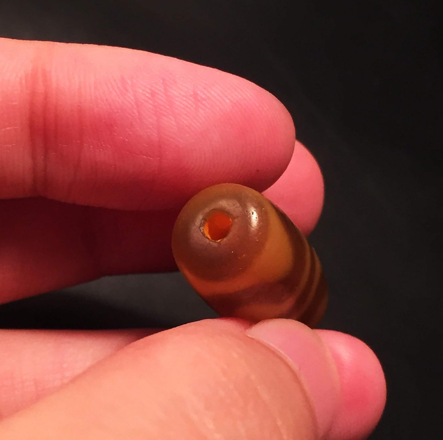 Real Tibetan Old Ancient Water Wave Dzi Bead Amulet Himalayan Zigzag Tiger Tooth Agate Pure Gzi Pendant