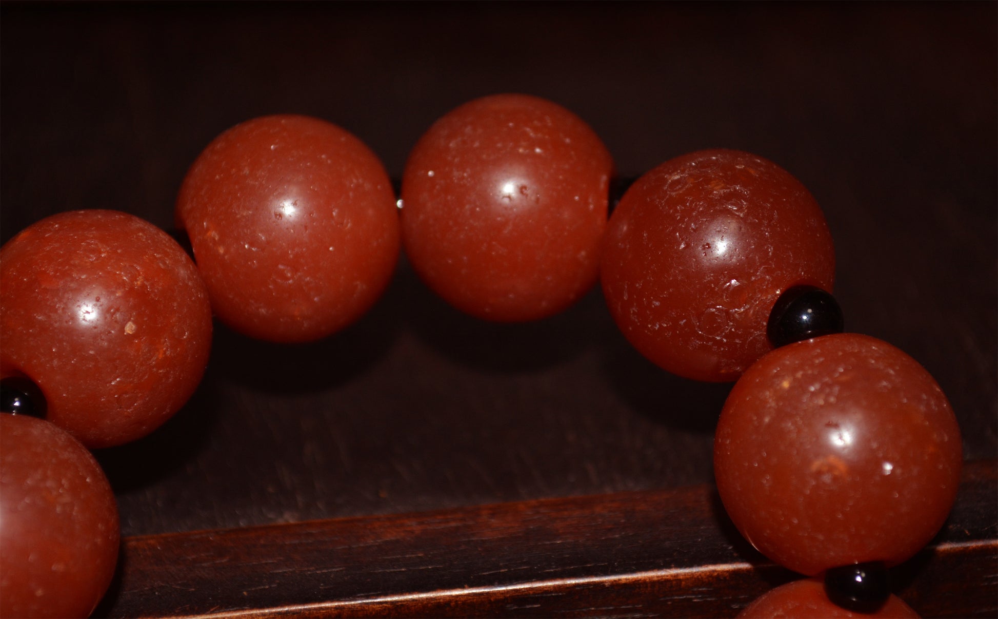 Real Tibetan Old Antique Pema Raka Agate Bracelet Mala Prayer Beads Nanhong Carnelian Rosary Himalaya Genuine Worry Amulet 20mm