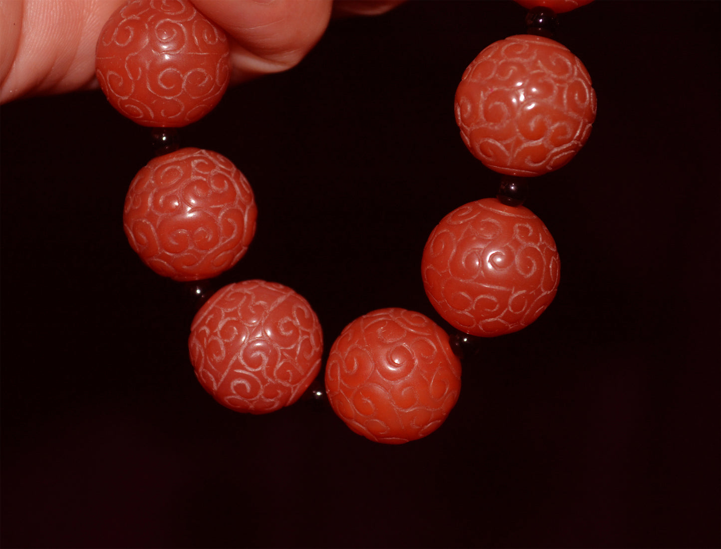 Real Tibetan Old Antique Pema Raka Agate Bracelet Nanhong Mala Prayer Beads Carnelian Rosary Himalaya Genuine Worry Amulet