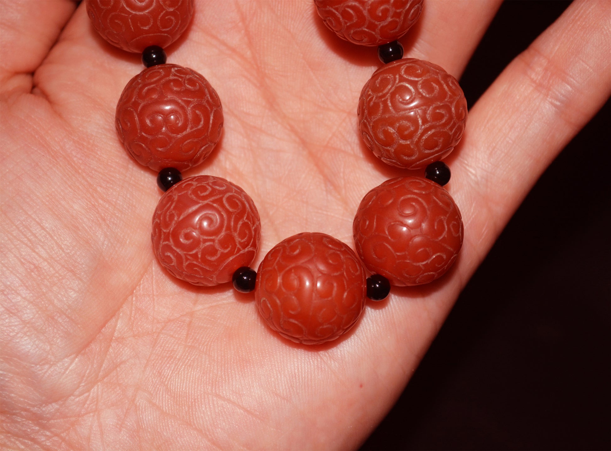 Real Tibetan Old Antique Pema Raka Agate Bracelet Nanhong Mala Prayer Beads Carnelian Rosary Himalaya Genuine Worry Amulet