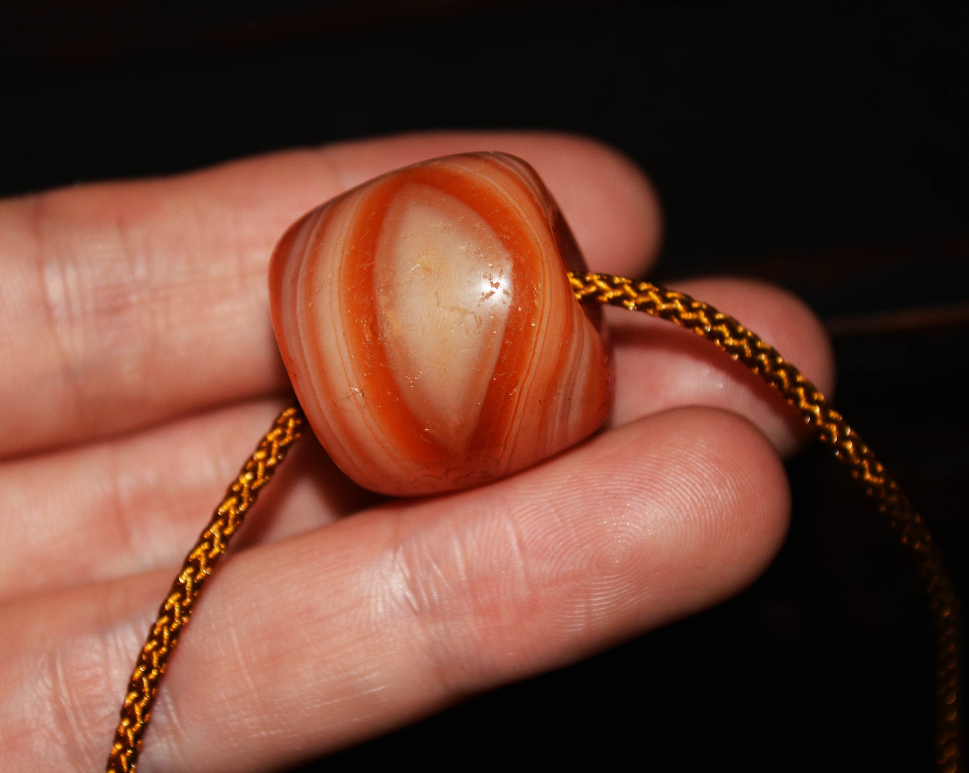 Real Tibetan Old Antique Pema Raka Agate Pendant Mala Bead Nanhong Carnelian Rosary Himalaya Genuine Amulet