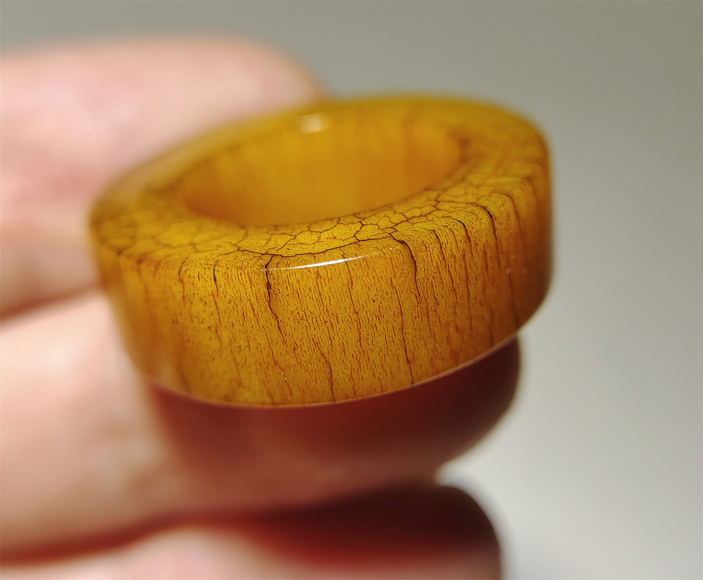 Real Tibetan Old Antique Yak Bone Pendant Ring Amulet Mala Prayer Kapala Bead Doughnut Lucky Talisman Donut