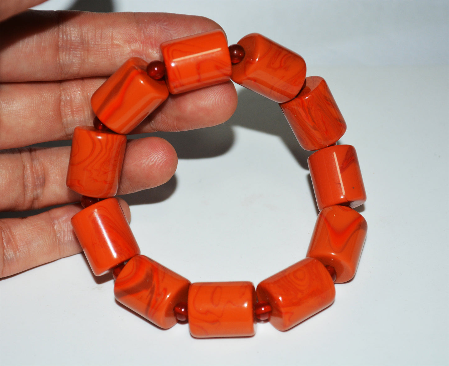 Real Tibetan Old Pema Raka Agate Bracelet Mala Prayer Beads Himalayan Nanhong Carnelian Rosary Genuine Worry Amulet
