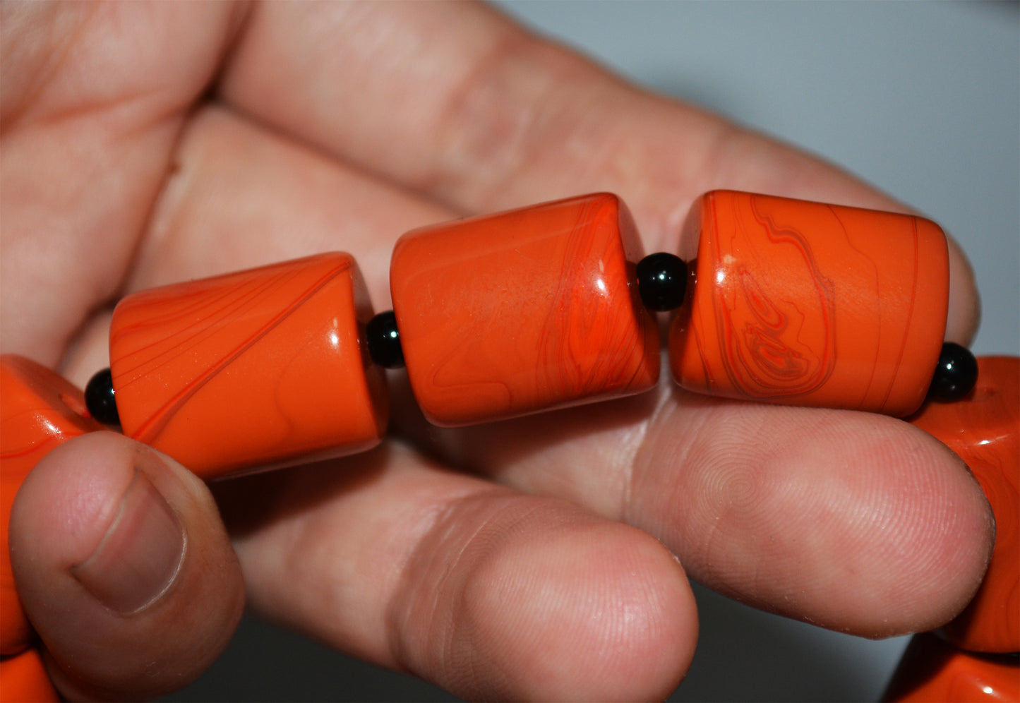 Real Tibetan Old  Pema Raka Agate Bracelet Mala Prayer Beads Nanhong Carnelian Rosary Himalaya Genuine Worry Amulet