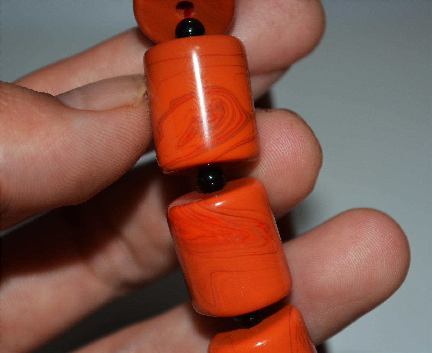 Real Tibetan Old  Pema Raka Agate Bracelet Mala Prayer Beads Nanhong Carnelian Rosary Himalaya Genuine Worry Amulet