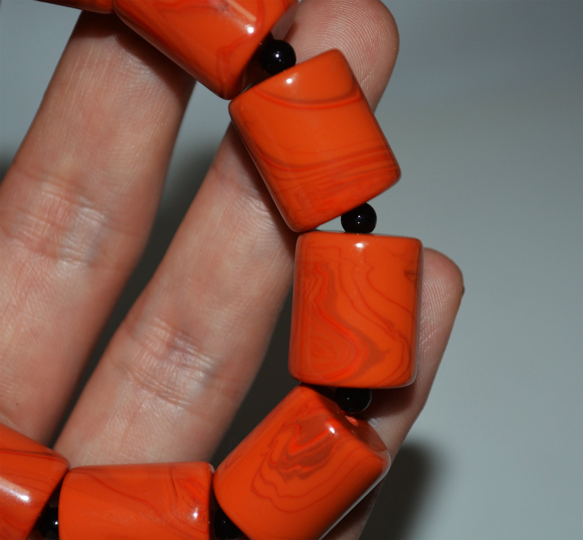 Real Tibetan Old  Pema Raka Agate Bracelet Mala Prayer Beads Nanhong Carnelian Rosary Himalaya Genuine Worry Amulet