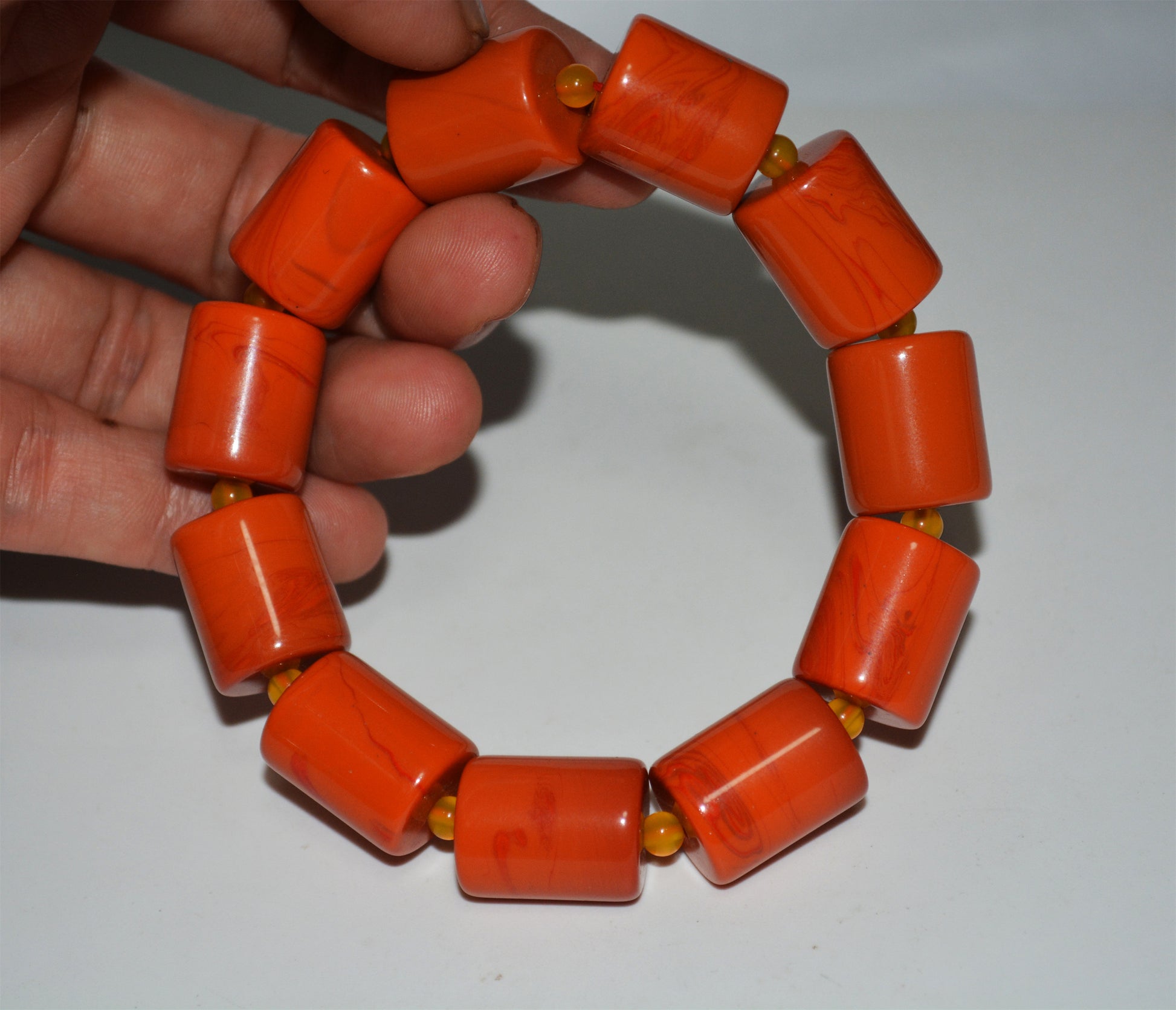 Real Tibetan Pema Raka Agate Bracelet Mala Prayer Beads Nanhong Carnelian Rosary Himalaya Genuine Worry Amulet