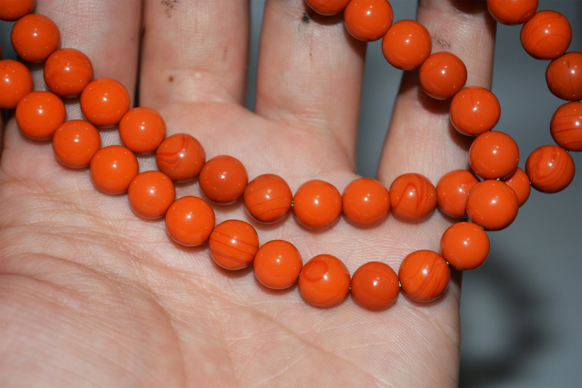 Real Tibetan Red Pema Raka Agate Necklace Mala Prayer Beads Nanhong Carnelian Rosary Himalaya Genuine Chain