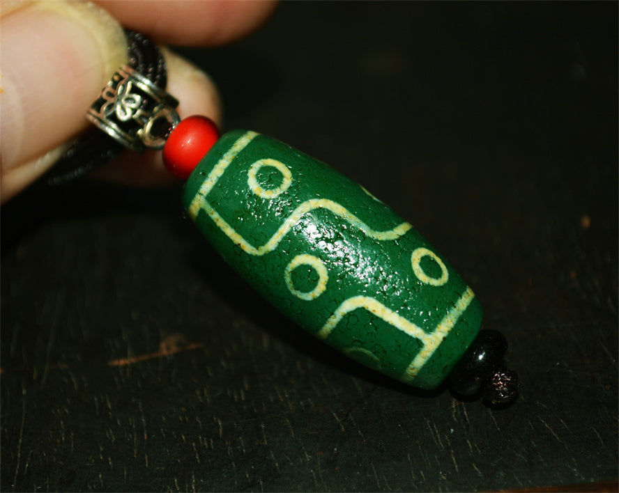 Ancient Pure Nine Eyes Dzi Bead Tibetan Old Amulet Genuine Himalaya Real Agate 9 Gzi Tibet