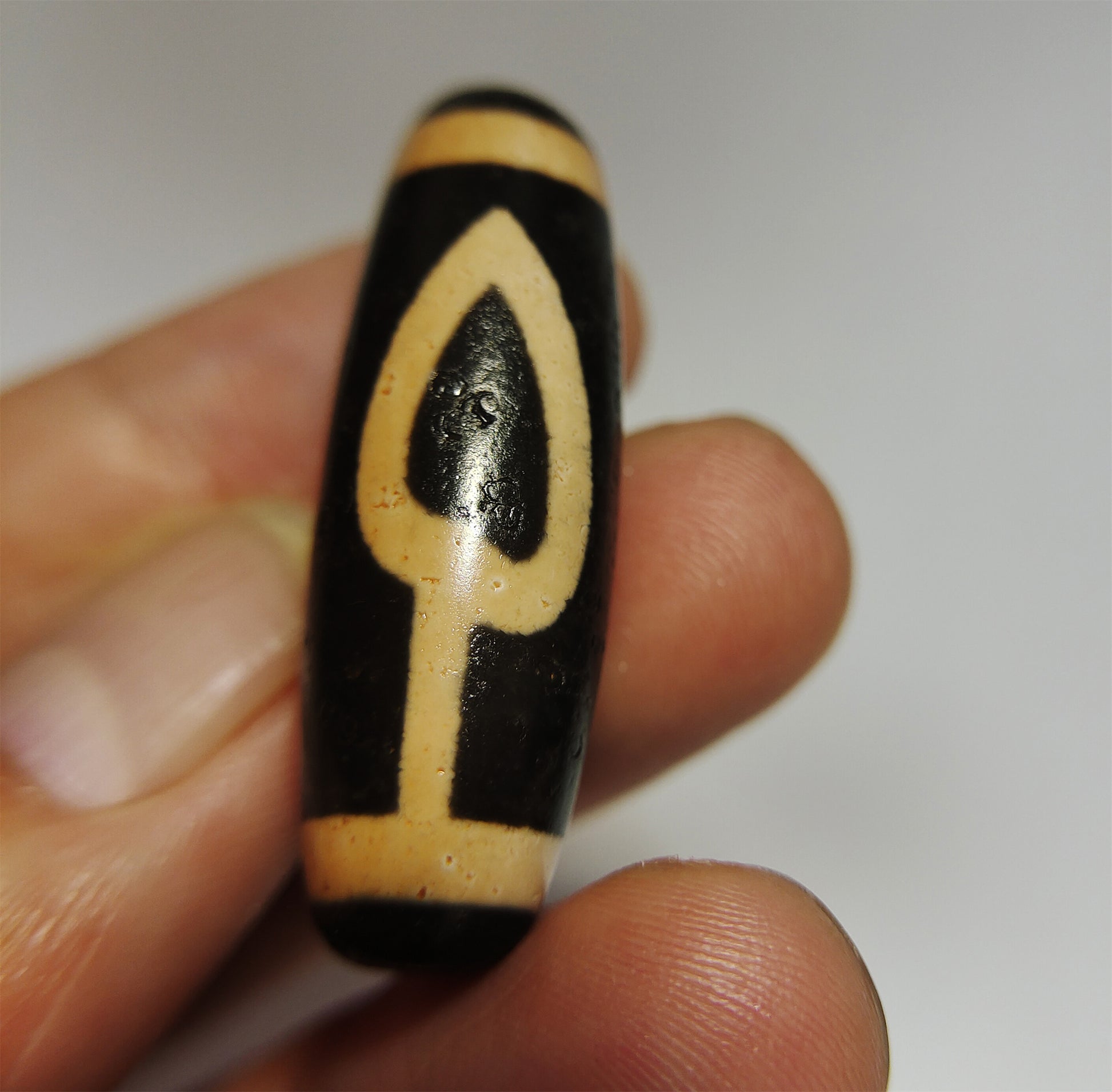 Real tibetan one eye bodhi leaf dzi bead amulet genuine old ancient himalaya agate pure gzi pendant talisman bracelet