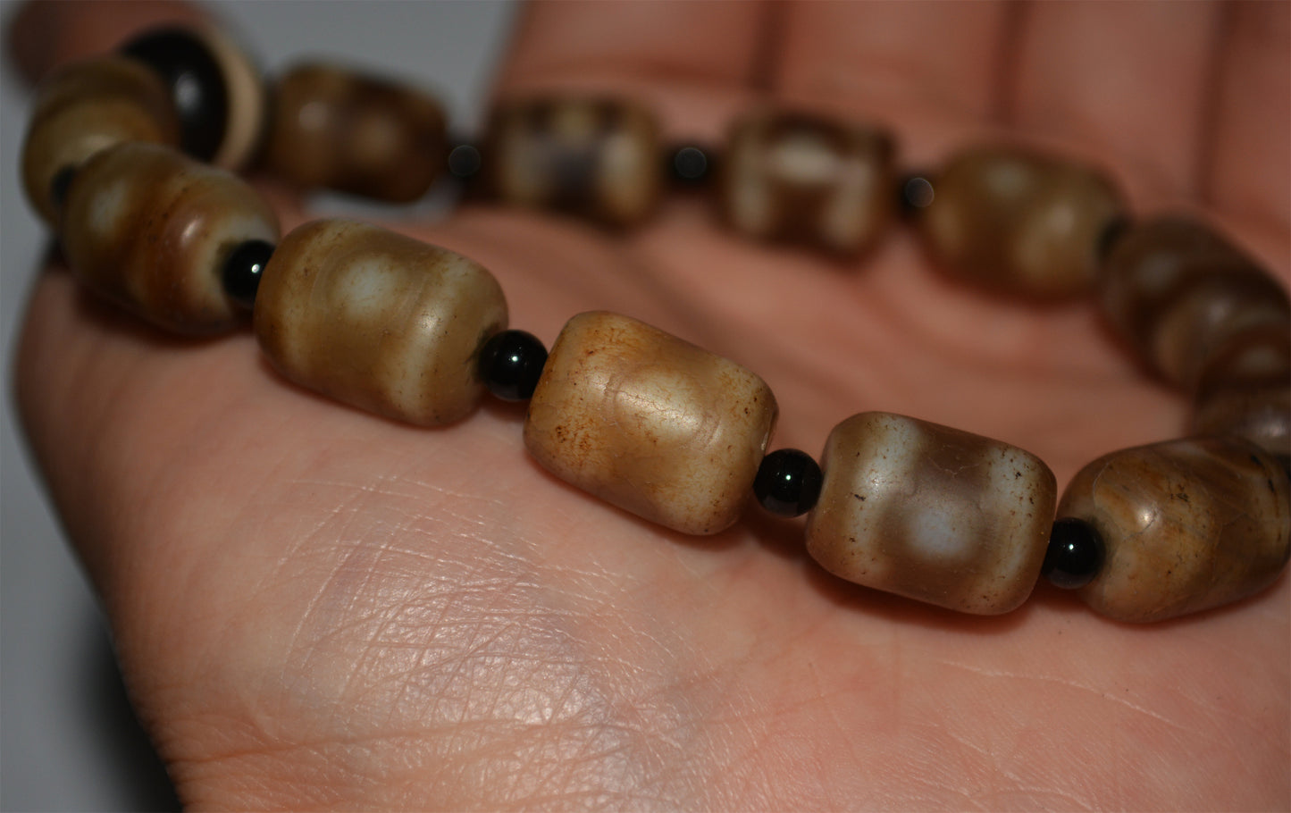 Real tibetan three eyes dzi bead amulet genuine old ancient himalaya agate pure 3 gzi pendant talisman bracelet mala
