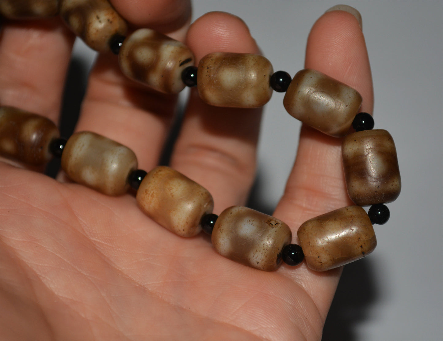 Real tibetan three eyes dzi bead amulet genuine old ancient himalaya agate pure 3 gzi pendant talisman bracelet mala