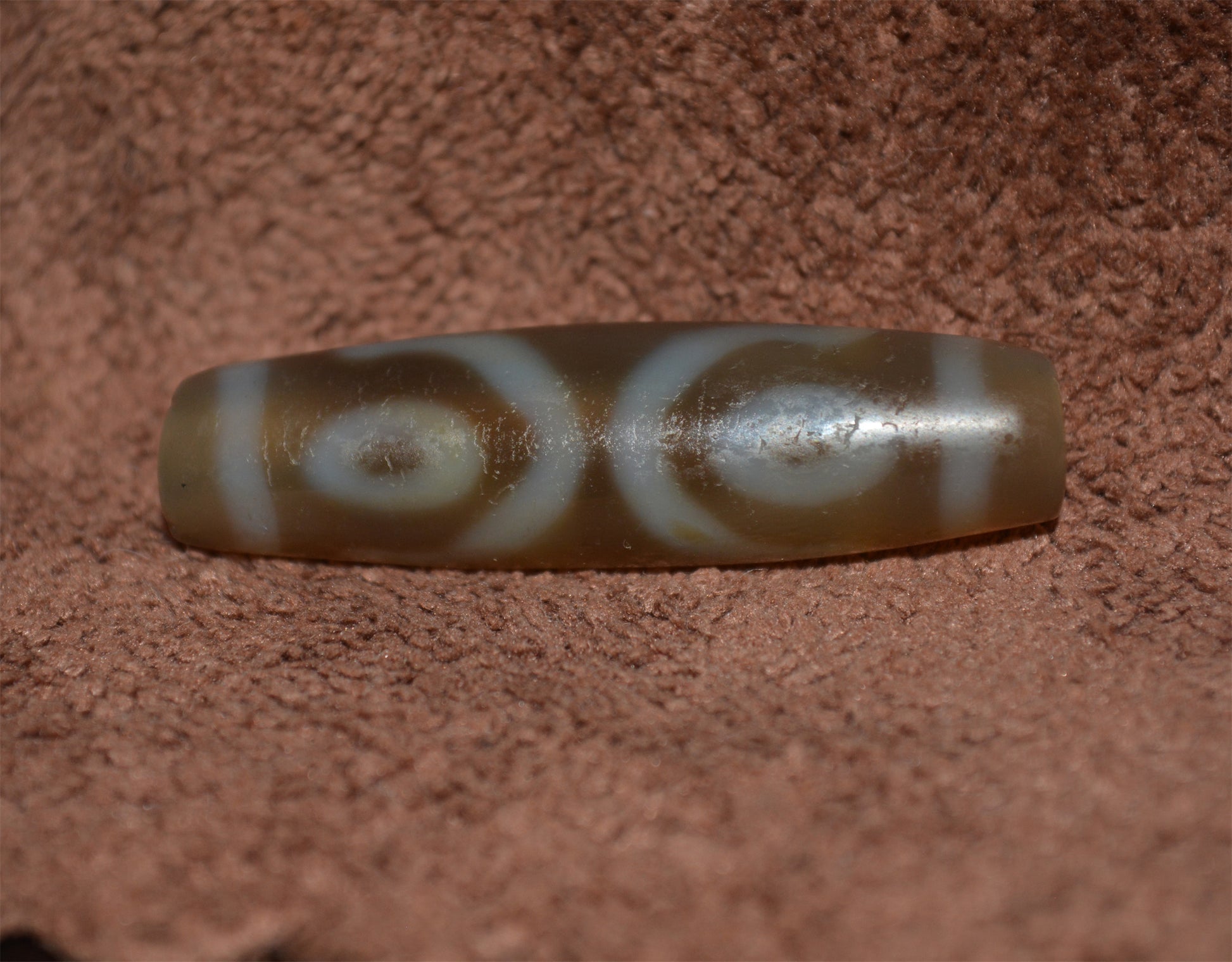 Tibet Old Ancient Three Eyes Dzi Bead Amulet Pendant Himalayas Agate Pure 3 Eyed Gzi Antique Real Talisman Bracelet