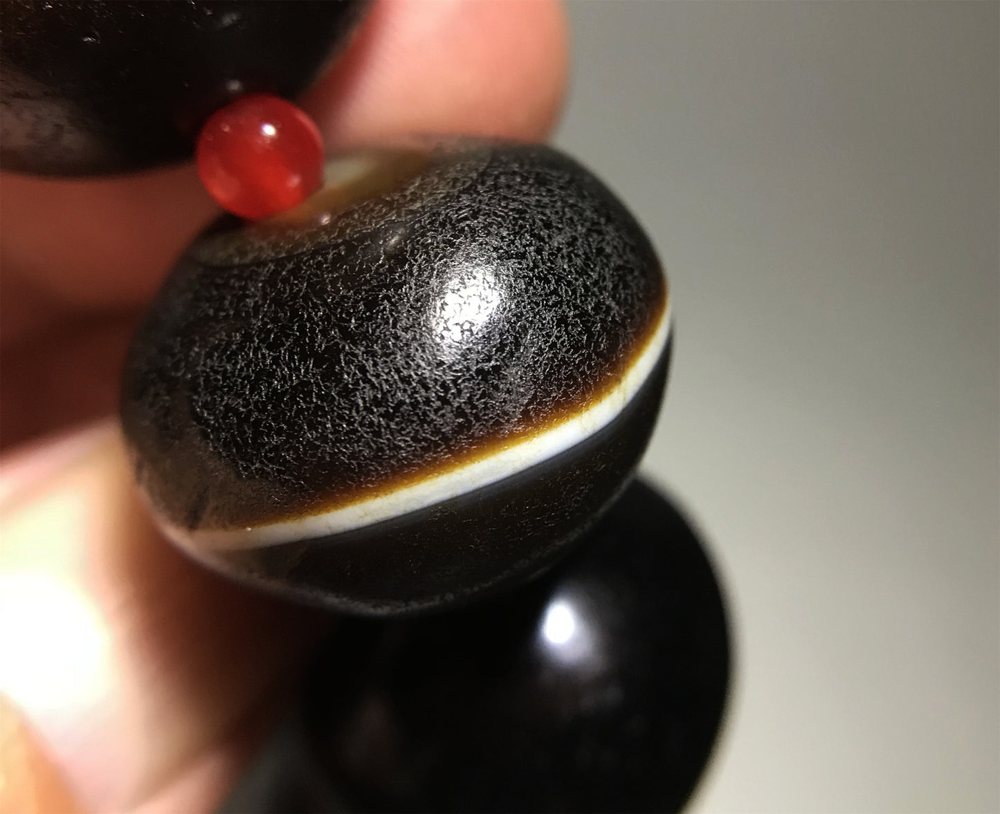 Tibetan Ancient Medicine Dzi Bead Bracelet Amulet Himalaya Real Banded Sulemani Agate Gzi Mala