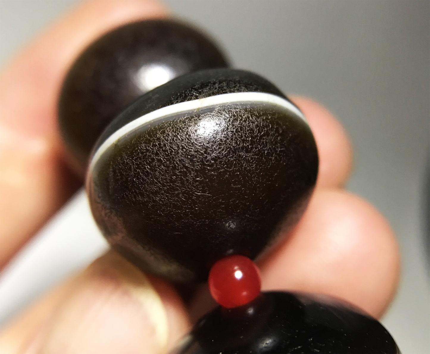Tibetan Ancient Medicine Dzi Bead Bracelet Amulet Himalaya Real Banded Sulemani Agate Gzi Mala
