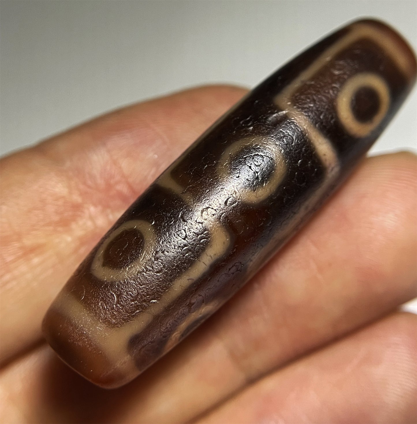 Tibetan Ancient Nine Eye Dzi Bead Amulet Pendant Real Himalaya Agate Pure 9 Eyed Gzi Old Antique Genuine Talisman Bracelet