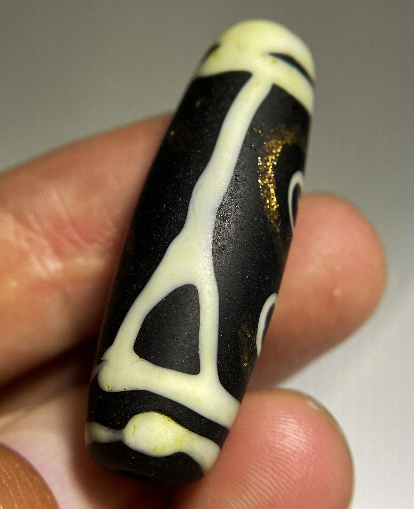 Tibetan Ancient Real Four Eyes Dzi Bead Amulet Pendant Himalayan Glass Genuine Pure 4 Eyed Gzi Old Antique Talisman Bracelet Authentic