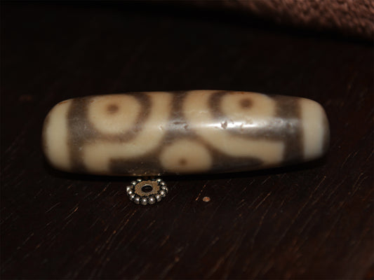 Tibetan Ancient Six Eyes Dzi Bead Amulet Real Himalayan Pendant Agate Pure 6 Eyed Gzi Old Antique Genuine Talisman Bracelet
