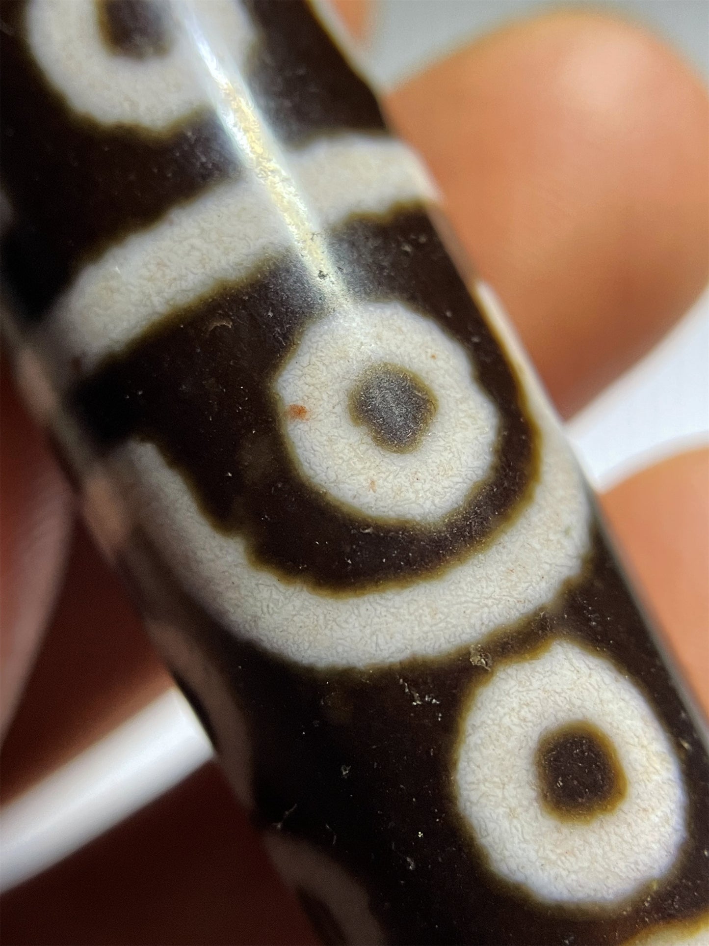 Tibetan Ancient Sixteen Eyes Dzi Bead Amulet Pendant Real Himalayas Pure 16 Eyed Cinnabar Gzi Genuine Old Antique Agate Talisman