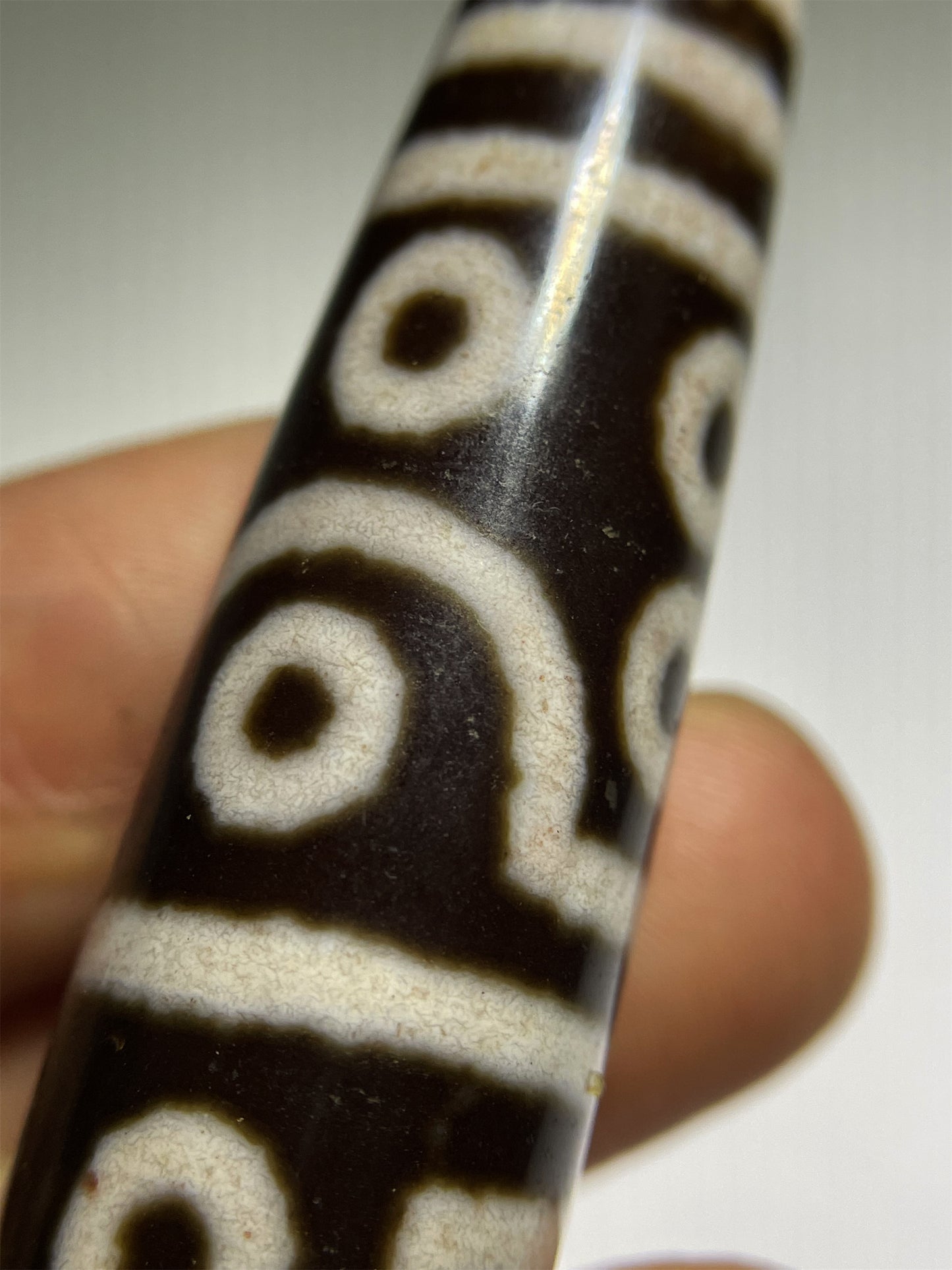 Tibetan Ancient Sixteen Eyes Dzi Bead Amulet Pendant Real Himalayas Pure 16 Eyed Cinnabar Gzi Genuine Old Antique Agate Talisman
