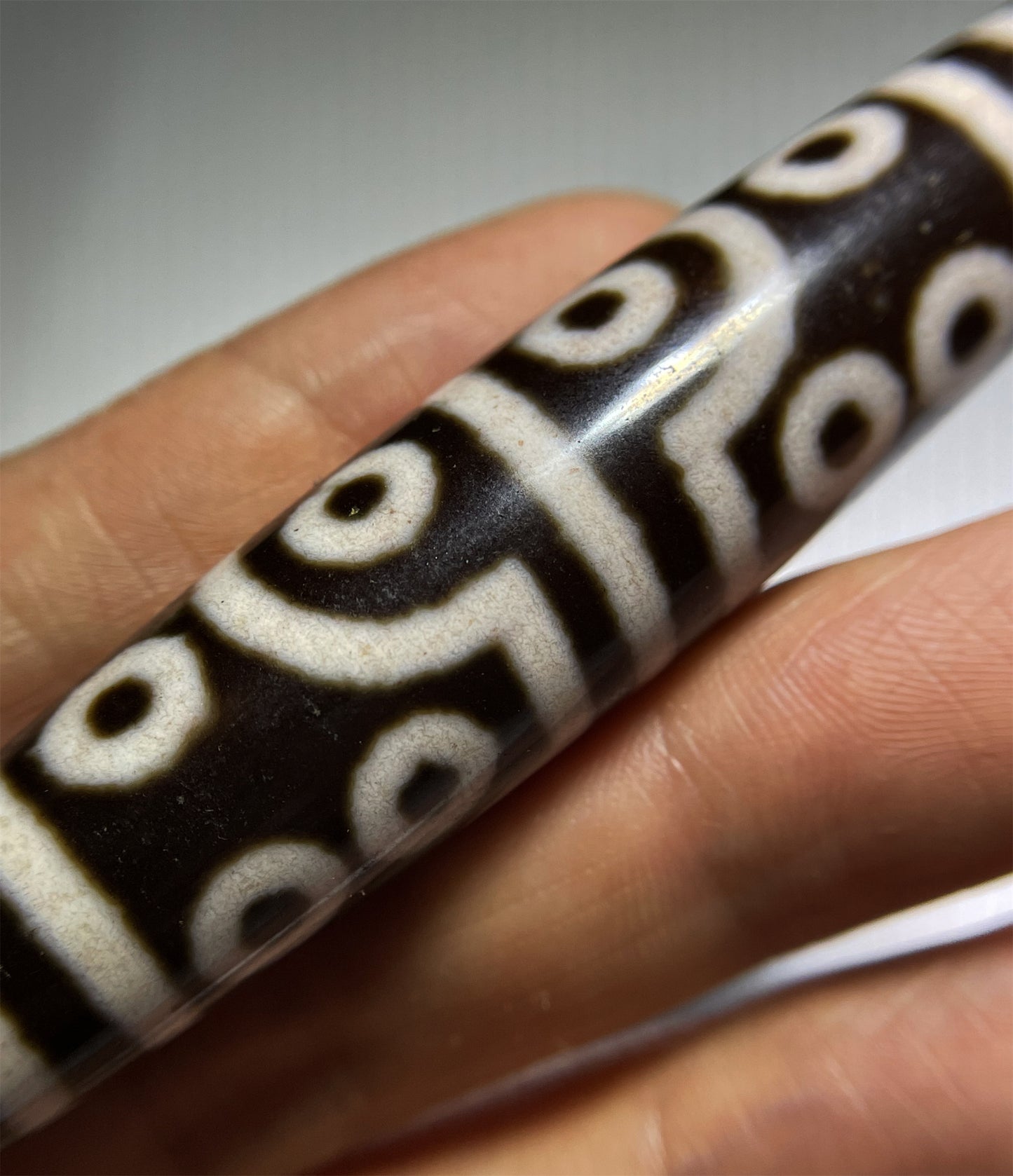 Tibetan Ancient Sixteen Eyes Dzi Bead Amulet Pendant Real Himalayas Pure 16 Eyed Cinnabar Gzi Genuine Old Antique Agate Talisman