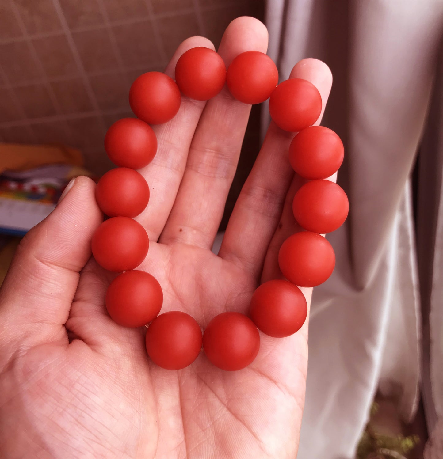 Tibetan Old Antique Pema Raka Agate Bracelet Mala Prayer Beads Nanhong Carnelian Rosary Himalaya Genuine Worry Amulet
