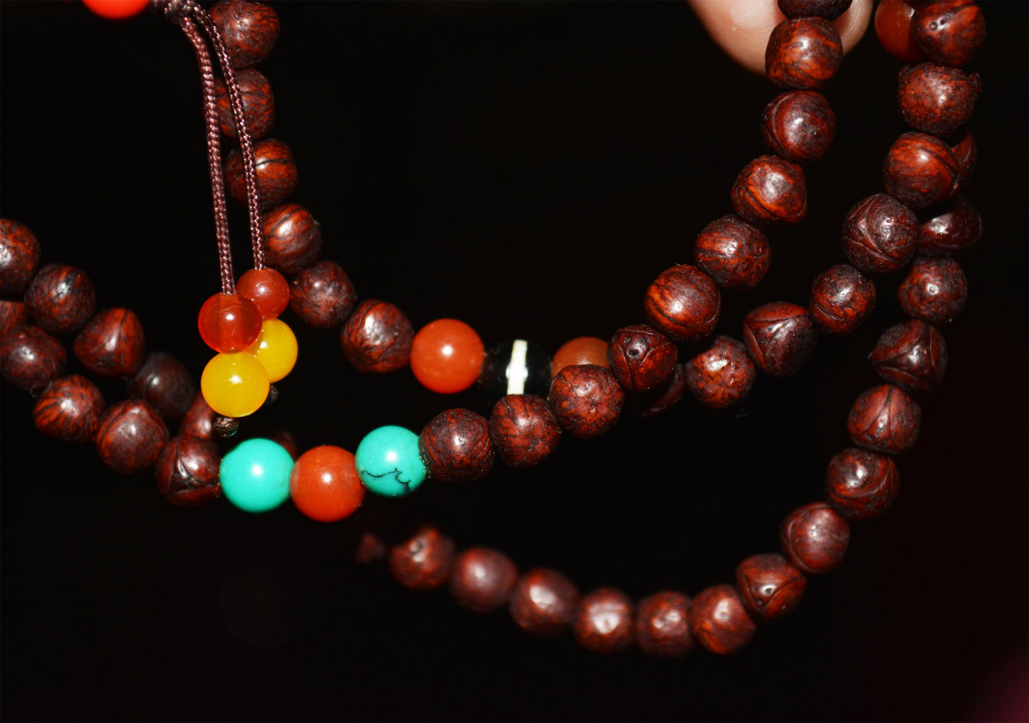 Tibetan Old Antique Phoenix Eye Bodhi Seeds Bracelet Mala Prayer Beads 108 Rosary Nepal Fengyan Puti Buddhism