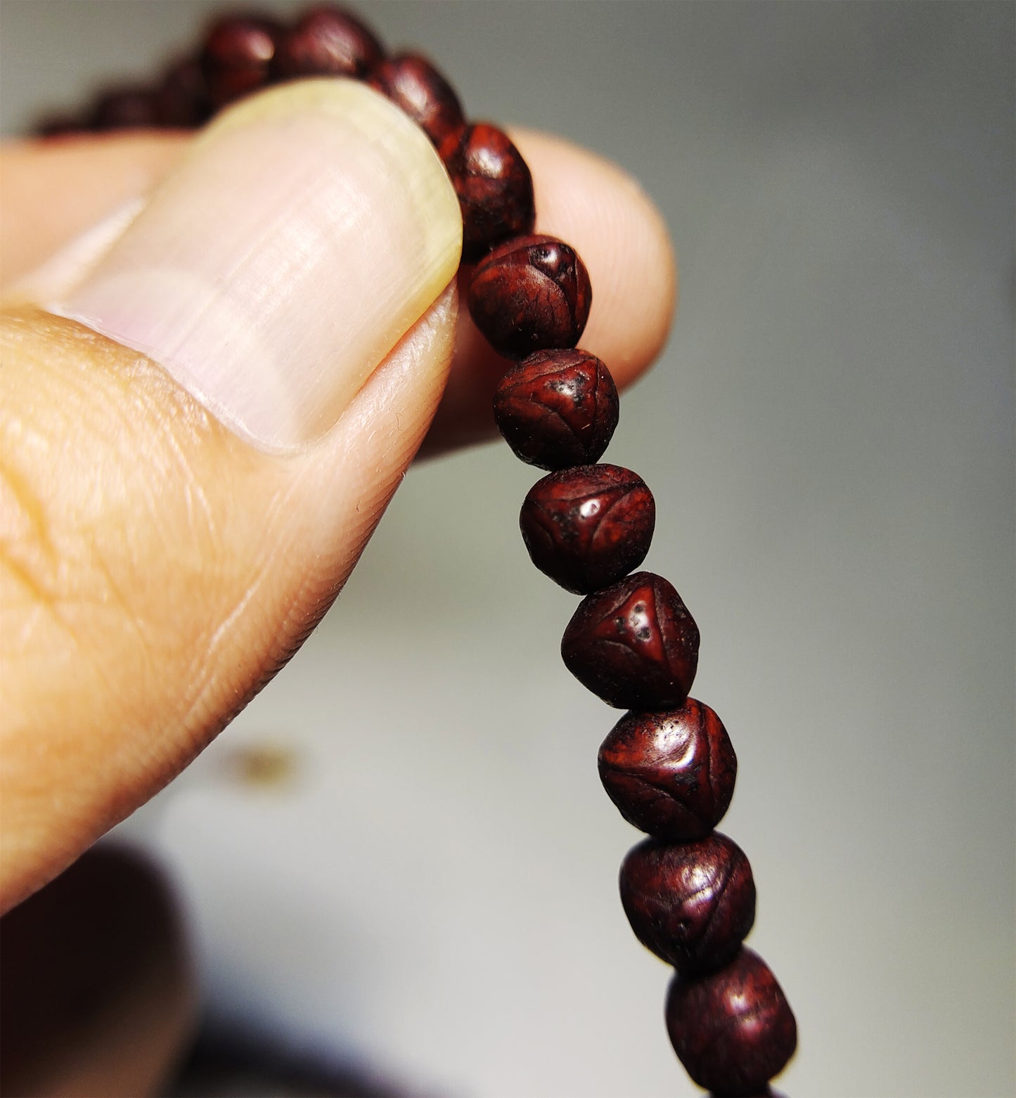 Tibetan Old Antique Phoenix Eye Bodhi Seeds Bracelet Mala Prayer Beads 108 Rosary Nepal Fengyan Puti Buddhism