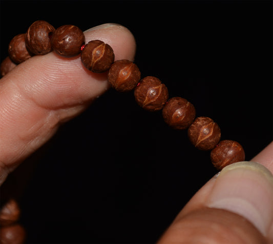 Tibetan Old Antique Phoenix Eye Bodhi Seeds Mala Prayer Beads Rosary Bracelet 108 Nepal Small Fengyan Puti Buddhism