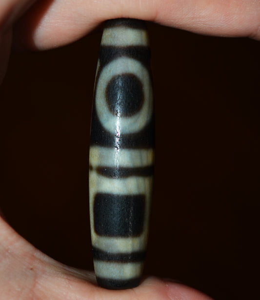 Tibetan Old Heaven and Earth Dzi Bead Real Sakor Namkor Pendant Amulet Himalayan Agate Genuine Gzi Tibet Talisman Bracelet