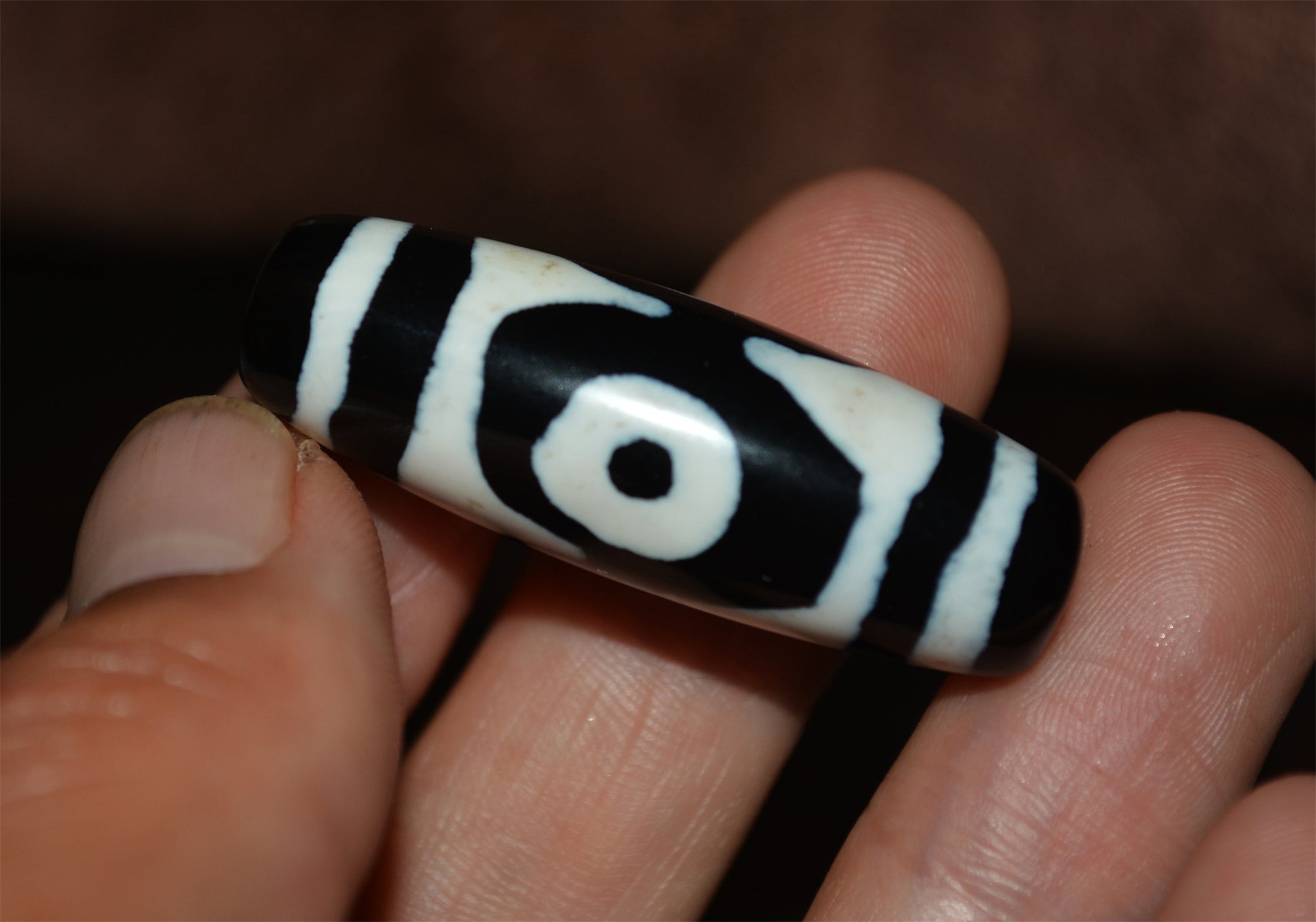 Tibetan Real Old Three Eyes Dzi Bead Amulet Himalayan Pendant Agate Pure 3 Eyed Gzi Antique Genuine Talisman Bracelet