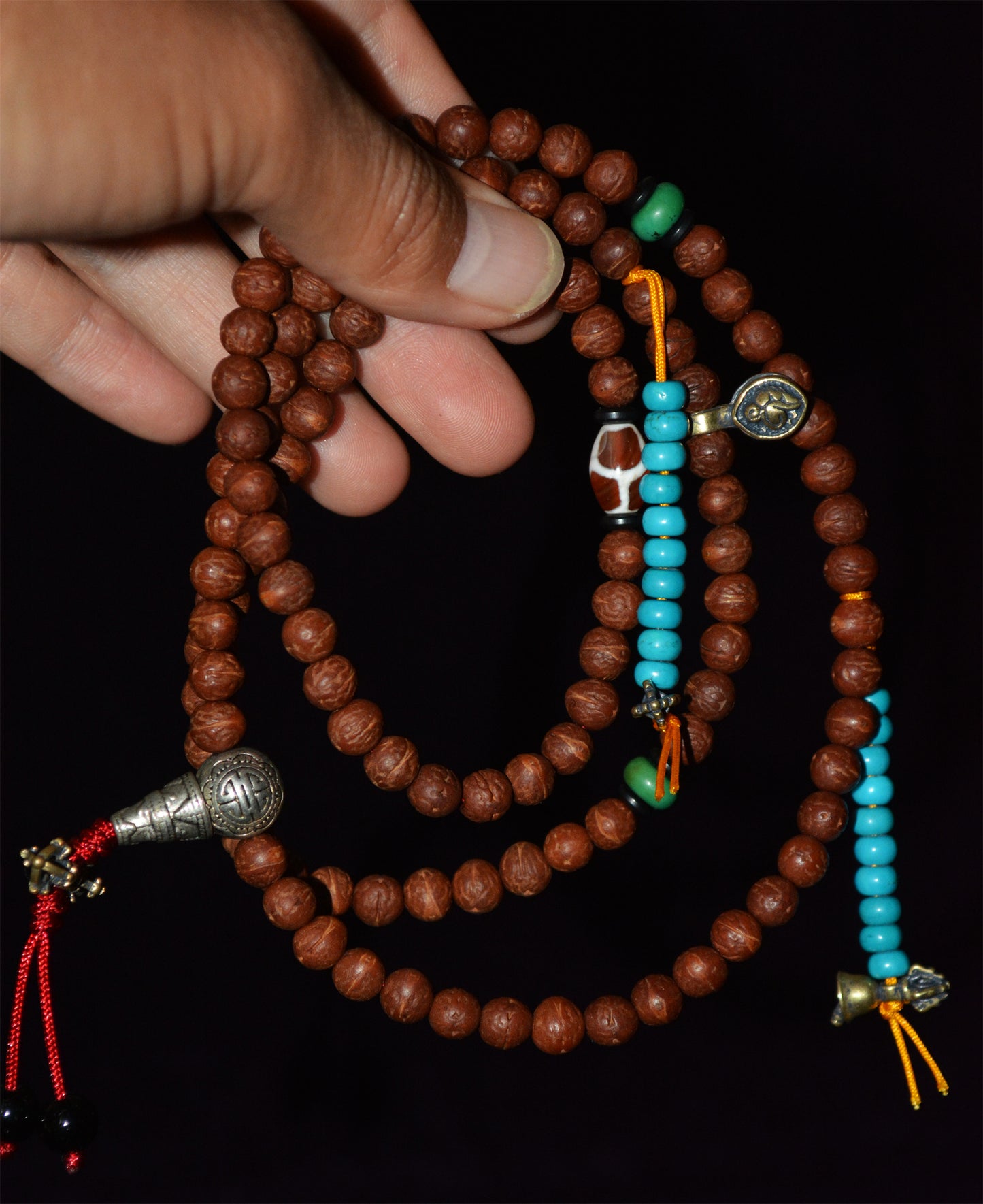 Tibetan Old Antique Phoenix Eye Bodhi Seeds Mala Prayer Beads Rosary Bracelet 108 Nepal Small Fengyan Puti Buddhism