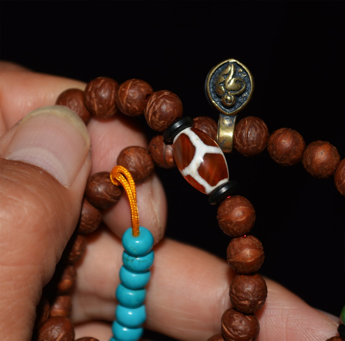 Tibetan Old Antique Phoenix Eye Bodhi Seeds Mala Prayer Beads Rosary Bracelet 108 Nepal Small Fengyan Puti Buddhism